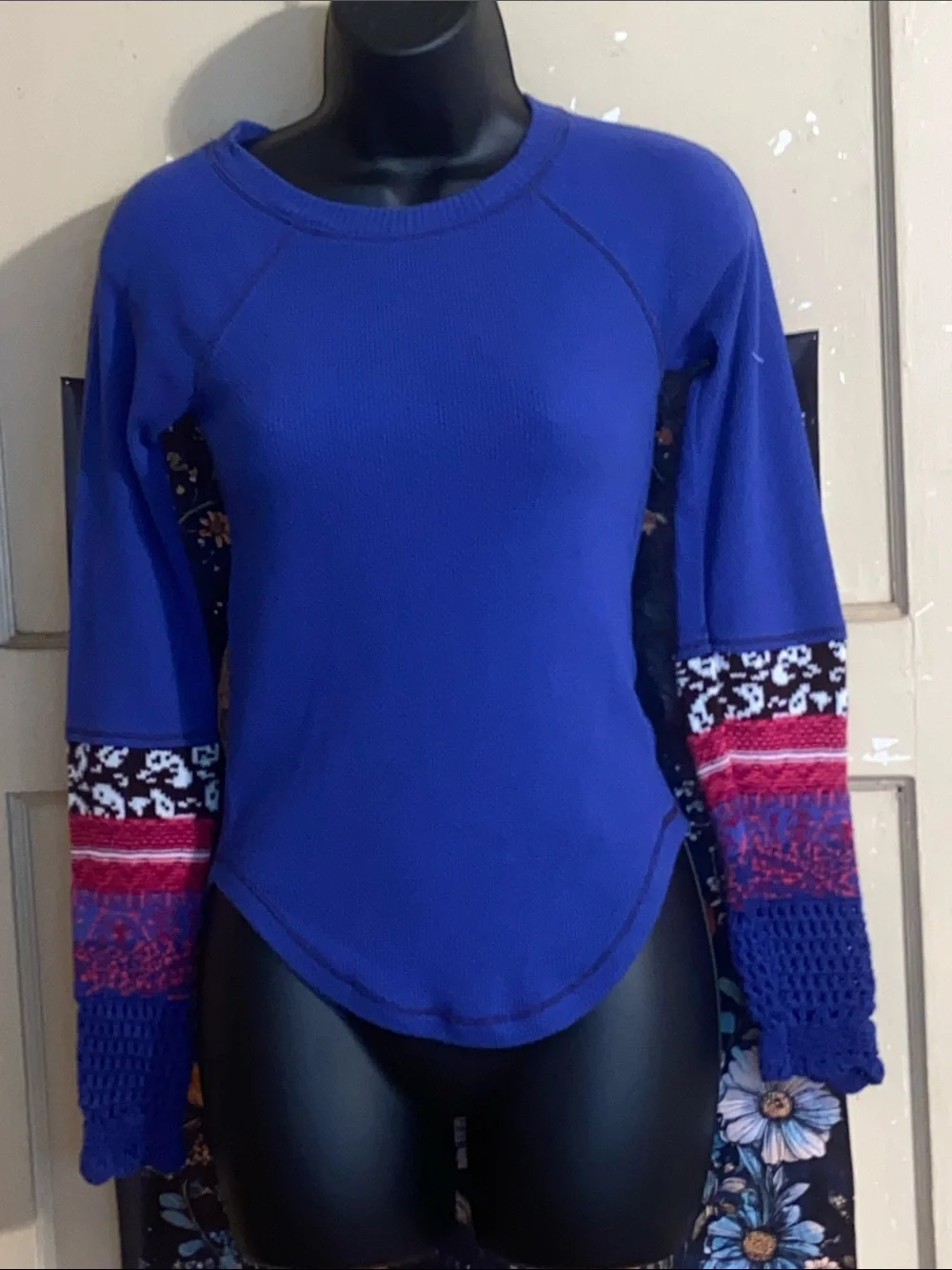 FP IN THE MIX WAFFLE SWEATER Thermal Top SUPER NO A PURPLE